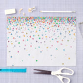 Papier Mousseline Points heureux de confettis (Artisanat)