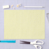 Papier Mousseline Points Jaunes (Artisanat)