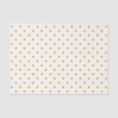 Papier Mousseline Points Jaunes Enveloppe Cadeau Blanc Mélange (Recto)