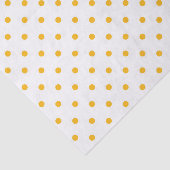 Papier Mousseline Points Jaunes Enveloppe Cadeau Blanc Mélange (Détail)