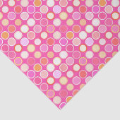Papier Mousseline Points modernes du milieu du siècle, rose profond (Détail)