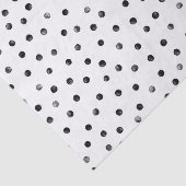 Papier Mousseline Points noirs et blancs de confettis (Détail)
