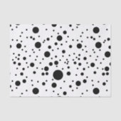 Papier Mousseline Points noirs et blancs modernes (Recto)