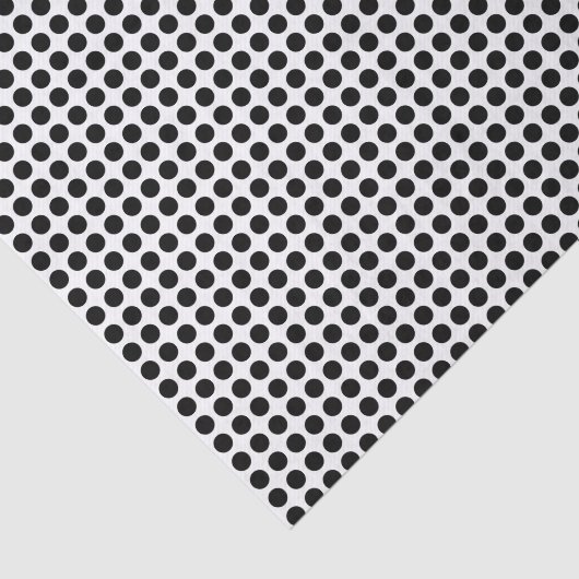 Papier Mousseline Points noirs sur papier blanc (Détail)