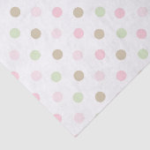 Papier Mousseline Points pastel mignons (Détail)
