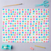 Papier Mousseline Points Pastel Printemps (Artisanat)