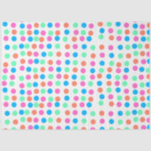 Papier Mousseline Points Pastel Printemps (Recto)