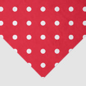 Papier Mousseline Points rouges et blancs (Détail)