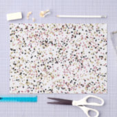 Papier Mousseline Points scintillants de confettis de noir de rose (Artisanat)