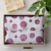 Papier Mousseline Pois Berry Watercolor (Cadeau)