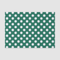 Pois blanc sur le vert sauge