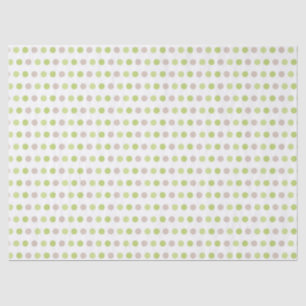 PAPIER MOUSSELINE POIS BLANCS BRUN VERT