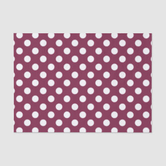 Papier Mousseline Pois blancs en Bourgogne
