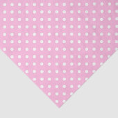 Papier Mousseline Pois blancs en rose (Détail)