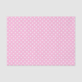 Papier Mousseline Pois blancs en rose (Recto)