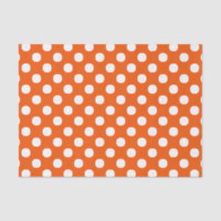 Pois blancs sur orange