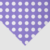 Papier Mousseline Pois blancs sur perwinkle (Détail)