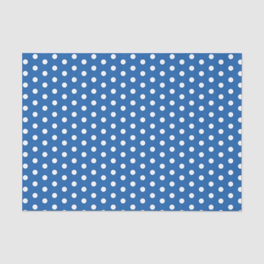 Papier Mousseline Pois bleu (Recto)