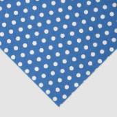Papier Mousseline Pois bleu (Détail)