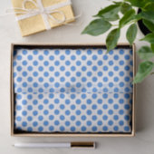 Papier Mousseline Pois bleu avec l'arrière - plan personnalisable (Cadeau)