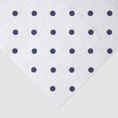 Papier Mousseline Pois bleus et blancs (Détail)