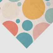 Papier Mousseline Pois coloré (Détail)