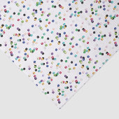 Papier Mousseline Pois coloré multi (Détail)