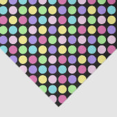 Papier Mousseline Pois colorés amusants (Détail)