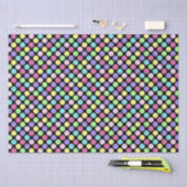 Papier Mousseline Pois colorés amusants (Artisanat)
