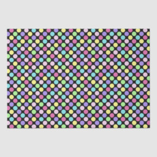 Papier Mousseline Pois colorés amusants