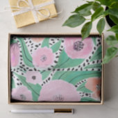 Papier Mousseline Pois d'aquarelle rouge violet (Cadeau)