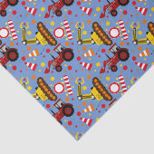 Papier Mousseline Pois de construction de bouteur de tracteur (Détail)