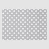 Papier Mousseline pois Design Argent (Recto)
