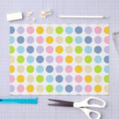 Papier Mousseline Pois en pastel d'arc-en-ciel (Artisanat)