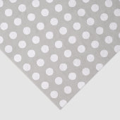 Papier Mousseline Pois gris et blancs pour bébé (Détail)