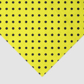 Papier Mousseline Pois jaune (Détail)