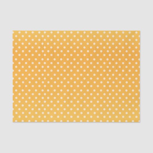 Papier Mousseline Pois jaune et blanc d'or (Recto)