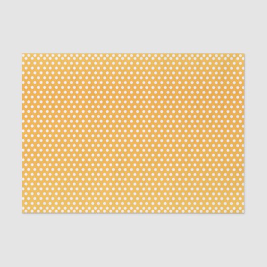 Papier Mousseline Pois jaune et blanc d'or (Recto)