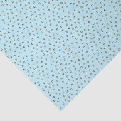 Papier Mousseline Pois jaunes simples avec Arrière - plan bleu bébé (Détail)