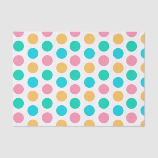 Papier Mousseline Pois lumineux de Pâques (Recto)