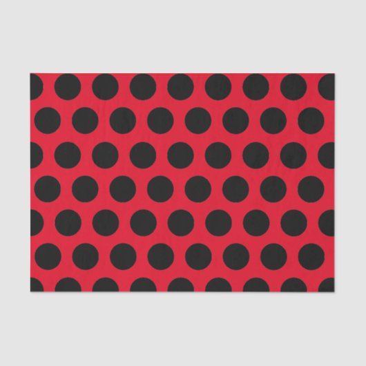 Papier Mousseline Pois noir (Recto)