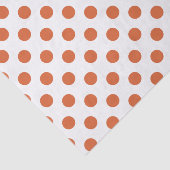 Papier Mousseline Pois orange brûlés (Détail)