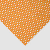 Papier Mousseline Pois Orange Et Blanc (Détail)
