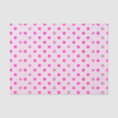 Papier Mousseline Pois pastel rose et violet (Recto)