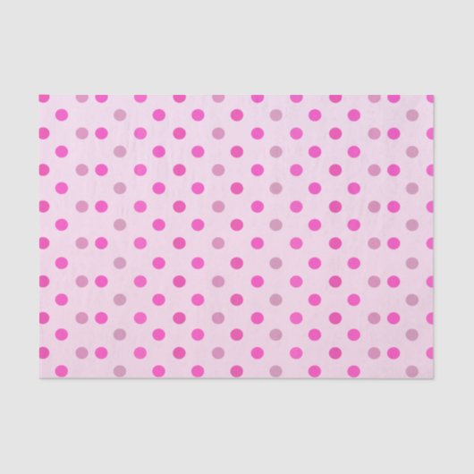 Papier Mousseline Pois pastel rose et violet (Recto)