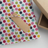 Papier Mousseline Pois Rainbow Confetti