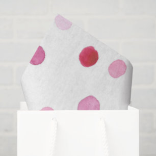 Papier Mousseline Pois rose Artisan Aquarelle Sweet Multi-usage
