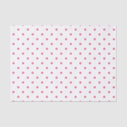 Papier Mousseline pois rose classique intemporel multiusage fun (Recto)