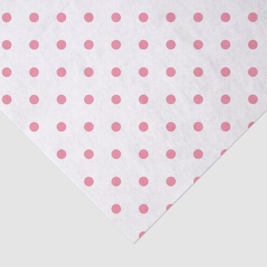 Papier Mousseline pois rose classique intemporel multiusage fun (Détail)