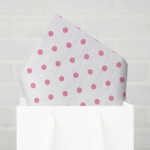 Papier Mousseline pois rose classique intemporel multiusage fun